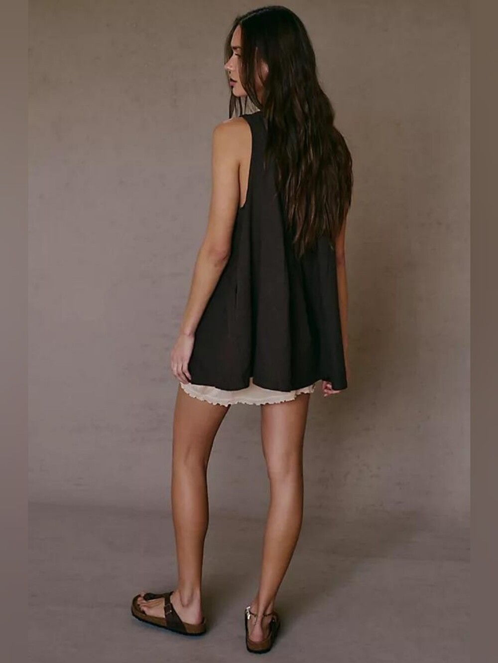 Free People free-est Small* Cielo Cotton-Linen Tunic Dress Blue - Picture 11 of 11